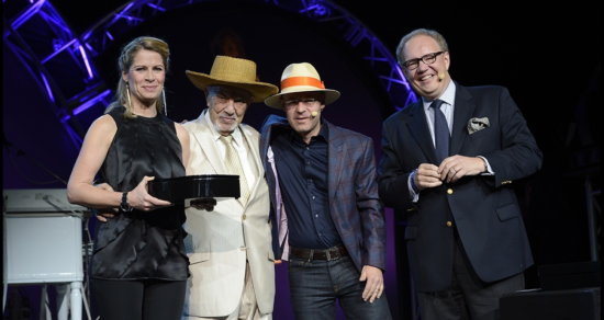 Pictured left to right: Beatrice Stirnimann, Avo Uvezian, Matthias Müller, Hans-Kristian Hoejsgaard (CEO Oettinger Davidoff Group)